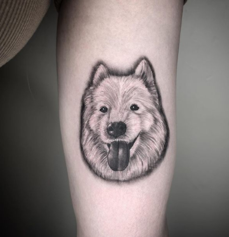 Tattoos - Dayton Smith Dog Portrait - 143642